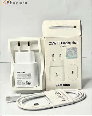 25W USB-C Fast Charger with Cable – Power Adapter & Type-C to C Charging Cable Combo