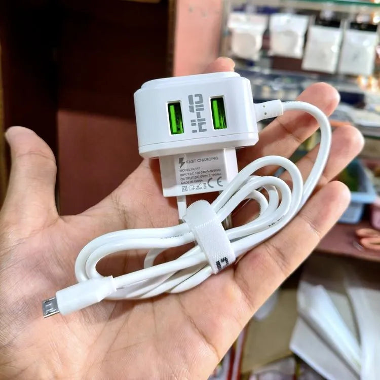 Hi-110 Dual Usb Light Changer Micro Charger Over Charging Protection